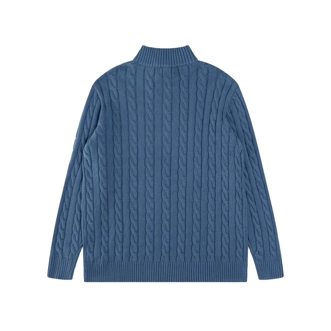 P236 #R92 RALPH LAUREN Ralph Lauren fifteen colors classic small label embroidery logo turtleneck pullover half-zip knitted cable sweater with high-density LOGO embroidery on the chest and original customized tag accessories. Made of pure cotton yarn, pure cotton is skin-friendly and comfortable, small label war horse embroidered twist turtleneck sweater 🐎 high quality, follow the blogger to learn how to wear it! Let’s buy a Ralph Lauren cable sweater. It’s a super hard-to-find series after it became popular. It’s hard to find one on the official website. It’s simple and practical to wear, with a lazy and loose feel. The thickened fabric has more texture, feels soft and delicate, and has a loose fit. Whether worn alone or layered, you can wear different styles of fashion with just one piece!   Size：XS S M L
